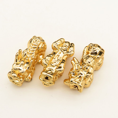 Zinc Alloy Beads,Brave troops,Plating Gold,20*9*9mm,Hole:2mm,about 5.5g/pc,10 pcs/package,XFFO00502aaha-L003