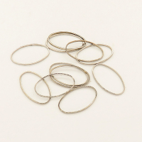 Brass Linking Rings,Oval,Plating White K Gold,12x20mm,about 0.2g/pc,100 pcs/package,XFJ00107ajvb-L003