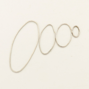 Brass Linking Rings,Oval,Plating White K Gold,12x20mm,about 0.2g/pc,100 pcs/package,XFJ00107ajvb-L003