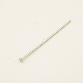 Brass Head pins,Flat Head pins,Plating White K Gold,20mm,Needle:1mm,about 0.04g/pc,500 pcs/package,XFP00059vaia-L003
