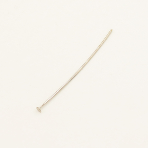 Brass Head pins,Flat Head pins,Plating White K Gold,40mm,Needle:1mm,about 0.13g/pc,500 pcs/package,XFP00067ablb-L003