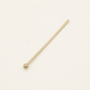 Brass Head pins,Round head pin,Plating White K Gold,21mm,Needle:1mm,about 0.06g/pc,500 pcs/package,XFP00069vaia-L003