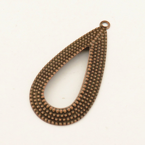 Zinc Alloy Pendant,Drop,Bronze,39*19mm,Hole:2mm,about 1.3g/pc,50 pcs/package,XFPC00663ajvb-L003