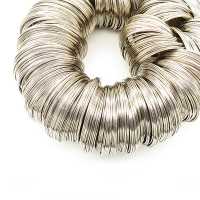 Copper Wire,Round line,Plating White K Gold,55*1mm,about 1000 g/package,1000 g/package,XMC00198amaa-L003