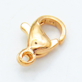 304 Stainless Steel Lobster Claw Clasps,Parrot Trigger Clasps,Vacuum plating rose gold,3.5x7x10mm,Hole: 1.5mm,about 0.34 g/pc,50 pcs/package,XFCL00681ajvb-066