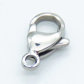 304 Stainless Steel Lobster Claw Clasps,Parrot Trigger Clasps,True color,4x8x13mm,Hole: 2mm,about 0.65 g/pc,50 pcs/package,XFCL00683vhkb-066