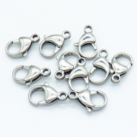 304 Stainless Steel Lobster Claw Clasps,Parrot Trigger Clasps,True color,4.5x10x16mm,Hole: 2mm,about 1.07 g/pc,50 pcs/package,XFCL00693vhml-066