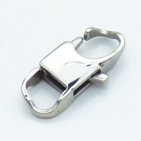 304 Stainless Steel Lobster Claw Clasps,Rectangle,True color,4.5x10x25.5mm,Hole: 6x7mm,about 2.68 g/pc,5 pcs/package,XFCL00711vhha-906