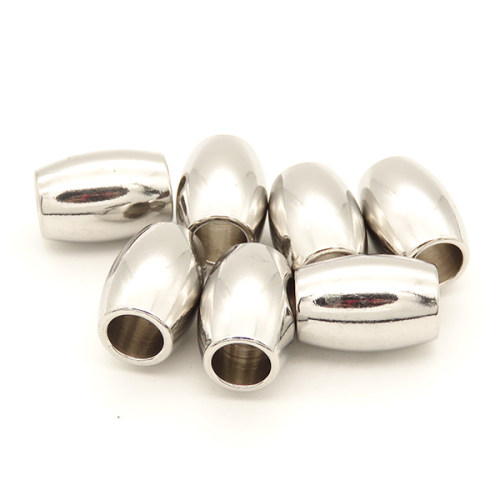 304 Stainless Steel Tube Beads,Large Hole Beads,Tube,True color,14x20mm,Hole: 8mm,about 12 g/pc,5 pcs/package,XFF00606bhva-066