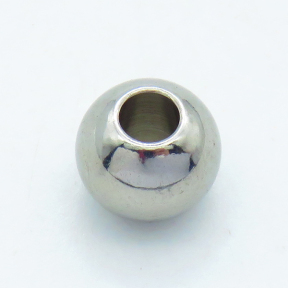 304 Stainless Steel Beads,Round,True color,6.5x8mm,Hole: 3~3.5mm,about 1.4 g/pc,100 pcs/package,XFF00610bika-906