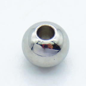 304 Stainless Steel Beads,Round,True color,5x6mm,Hole: 1.5~2mm,about 0.62 g/pc,100 pcs/package,XFF00626ablb-G016