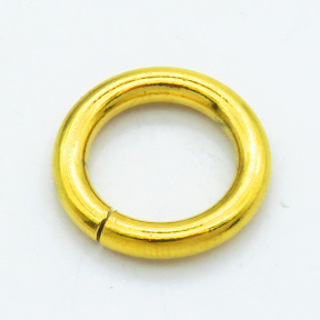304 Stainless Steel Jump Rings,Closed but unsoldered,Vacuum plating gold,3x18mm,Inner:11mm,about 2.6 g/pc,10 pcs/package,XFJ00145abol-066
