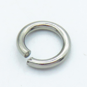 304 Stainless Steel Jump Rings,Closed but unsoldered,True color,2x12mm,Inner:8mm,about 0.75 g/pc,10 pcs/package,XFJ00147vail-066