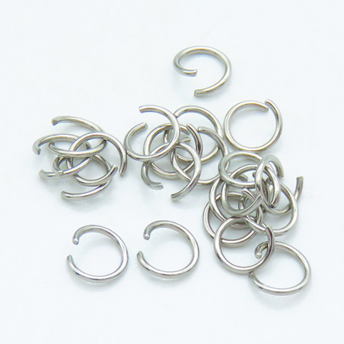 304 Stainless Steel Jump Rings,Open Jump Rings,True color,0.6x6mm,about 0.03 g/pc,10 g/package,XFJ00161aaha-G016