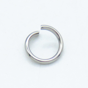 304 Stainless Steel Jump Rings,Open Jump Rings,True color,0.6x4mm,about 0.025 g/pc,5 g/package,XFJ00169vabmb-G016