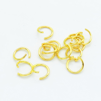 304 Stainless Steel Jump Rings,Open Jump Rings,Plated gold,1x9mm,about 0.1632 g/pc,20 g/package,XFJ00177vbnb-G016