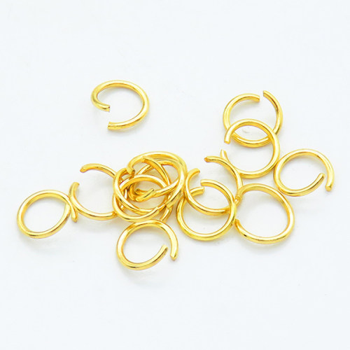 304 Stainless Steel Jump Rings,Open Jump Rings,Plated gold,0.7x6mm,about 0.05 g/pc,10 g/package,XFJ00180aajl-G016