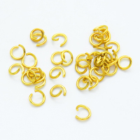 304 Stainless Steel Jump Rings,Open Jump Rings,Plated gold,0.6x4mm,about 0.0246 g/pc,5 g/package,XFJ00183aahn-G016