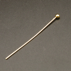 304 Stainless Steel Head pins,Ball Head Pins,Vacuum plating gold,0.7x2x35mm,about 0.13 g/pc,50 pcs/package,XFP00077aivb-G016