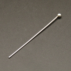 304 Stainless Steel Head pins,Ball Head Pins,True color,0.7x2.5x40mm,about 0.2 g/pc,50 pcs/package,XFP00117ablb-G016
