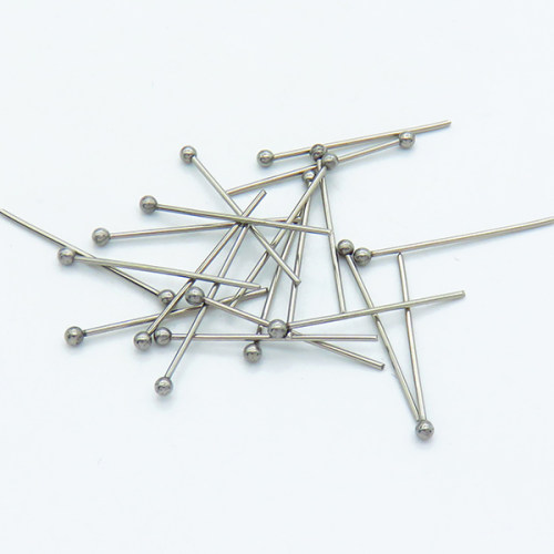 304 Stainless Steel Head pins,Ball Head Pins,True color,0.7x2.5x20mm,about 0.12 g/pc,50 pcs/package,XFP00125ablb-G016