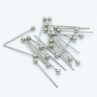 304 Stainless Steel Head pins,Ball Head Pins,True color,0.7x2x20mm,about 0.09 g/pc,50 pcs/package,XFP00131ablb-G016
