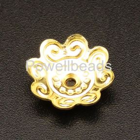 304 Stainless Steel Spacer Beads,Flower,Vacuum plating gold,3x11mm,Hole: 1mm,about 0.27 g/pc,10 pcs/package,XFS00095aakl-066