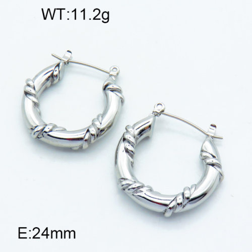 316 Stainless Steel Casting Hoop Earrings,High quality handmade polishing,Circle,Twill,True color,24mm,about 11.2 g/pair,1 pair/package,3E2003810bhia-066