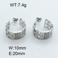 304 Stainless Steel Cubic Zirconia Ear Studs,High ..