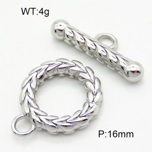 316 Stainless Steel Casting Toggle Clasps,High quality handmade polishing,Texture,Circle,True color,Toggle:3.5x18mm,Bar:3.5x4.5x21mm,Hole:3mm,about 4 g/set,1 set/package,3P2003342vbll-066
