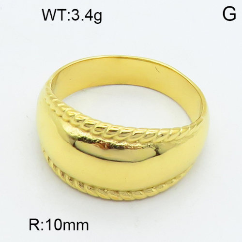 316 Stainless Steel Casting Rings,High quality handmade polishing,Hemp,Vacuum plating 18K gold,10mm,about 3.4 g/pc,1 pc/package,3R2000442vbpb-066