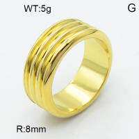 316 Stainless Steel Casting Rings,High quality handmade polishing,Four-layer Circle,Vacuum plating 18K gold,8mm,about 5 g/pc,1 pc/package,3R2000445vbpb-066