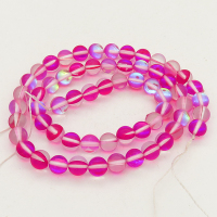 Painted Glass Beads,Round,Red,6mm,Hole:0.8mm,about 63pcs/strand,about 22g/strand,5 strands/package,15"(38cm),XBG00040vbpb-L001