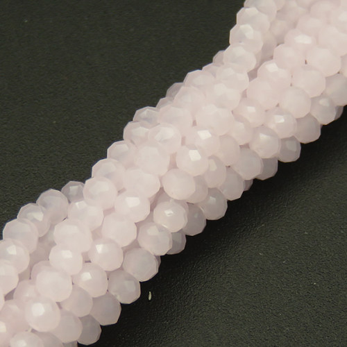 Imitation Jade Glass Beads,Round,Faceted,Dyed,Pink,2mm,Hole:0.5mm,about 200pcs/strand,about 5g/strand,10 strands/package,XBG00386avja-L004 