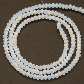 Imitation Jade Glass Beads,Round,Faceted,Dyed,Translucent,2mm,Hole:0.5mm,about 200pcs/strand,about 5g/strand,10 strands/package,XBG00389vaia-L004 
