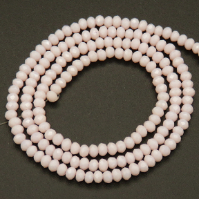Imitation Jade Glass Beads,Round,Faceted,Dyed,Light Pink,2mm,Hole:0.5mm,about 200pcs/strand,about 5g/strand,10 strands/package,XBG00392vaia-L004 