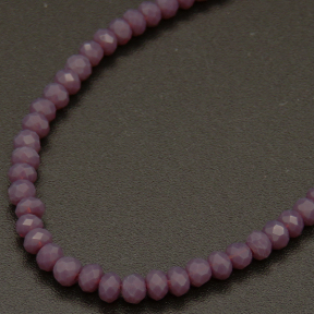 Imitation Jade Glass Beads,Round,Faceted,Dyed,Purple,2mm,Hole:0.5mm,about 200pcs/strand,about 5g/strand,10 strands/package,XBG00410vaia-L004 