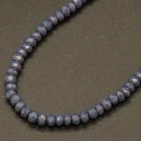 Imitation Jade Glass Beads,Round,Faceted,Dyed,Dark grey,2mm,Hole:0.5mm,about 200pcs/strand,about 5g/strand,10 strands/package,XBG00422vaia-L004 