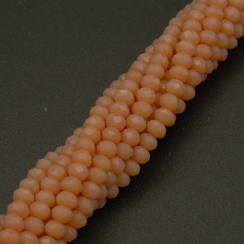 Imitation Jade Glass Beads,Round,Faceted,Dyed,Champagne,2mm,Hole:0.5mm,about 200pcs/strand,about 5g/strand,10 strands/package,XBG00428vaia-L004 
