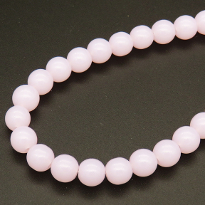 Imitation Jade Glass Beads,Round,Dyed,Pink,4mm,Hole:0.5mm,about 100pcs/strand,about 9g/strand,10 strands/package,XBG00449avja-L004 