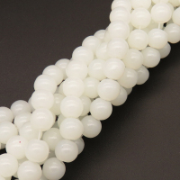 Imitation Jade Glass Beads,Round,Dyed,White,4mm,Hole:0.5mm,about 100pcs/strand,about 10g/strand,10 strands/package,XBG00461vaia-L004 