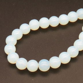 Imitation Jade Glass Beads,Round,Dyed,White,4mm,Hole:0.5mm,about 100pcs/strand,about 10g/strand,10 strands/package,XBG00470vaia-L004 