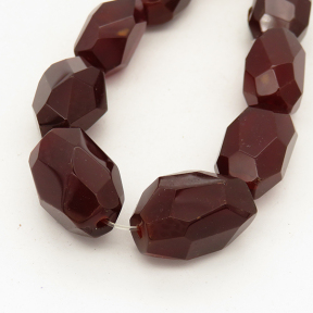 Natural Agate,Column,Faceted,Dyed,Jujube red,13x23mm,Hole:2mm,about 16pcs/strand,about 120g/strand,3 strands/package,15"(39cm),XBGB01317aiov-L001
