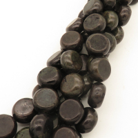 Synthetic Howlite,Flat Round,Dyed,Black,14*8mm,Hole:1mm,about 29pcs/strand,about 80g/strand,1 strand/package,16"(40cm),XBGB03031hibb-L001