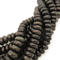 Synthetic Howlite,Abacus beads,Dyed,Black,18*8mm,Hole:1mm,about 50pcs/strand,about 215g/strand,1 strand/package,16"(40cm),XBGB03034hibb-L001
