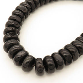 Synthetic Howlite,Abacus beads,Dyed,Black,18*8mm,Hole:1mm,about 50pcs/strand,about 215g/strand,1 strand/package,16"(40cm),XBGB03034hibb-L001