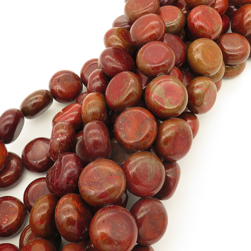 Synthetic Howlite,Flat Round,Dyed,Jujube red,18*9mm,Hole:1mm,about 24pcs/strand,about 105g/strand,1 strand/package,16"(40cm),XBGB03039hibb-L001
