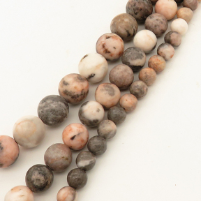 Natural Pink Spot Jasper,Round,Pink,10mm,Hole:1mm,about 38pcs/strand,about 55g/strand,5 strands/package,15"(38cm),XBGB03085vhha-L001