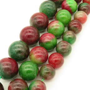 Natural Alabaster,Round,Dyed,Colorful,16mm,Hole:2mm,about 24pcs/strand,about 120g/strand,5 strands/package,15"(38cm),XBGB03117vhov-L001