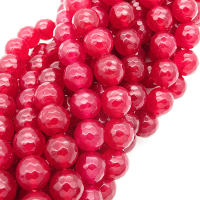 Natural Alabaster,Round,Faceted,Dyed,Wine red,10mm,Hole:1mm,about 38pcs/strand,about 55g/strand,5 strands/package,15"(38cm),XBGB03141bbov-L001